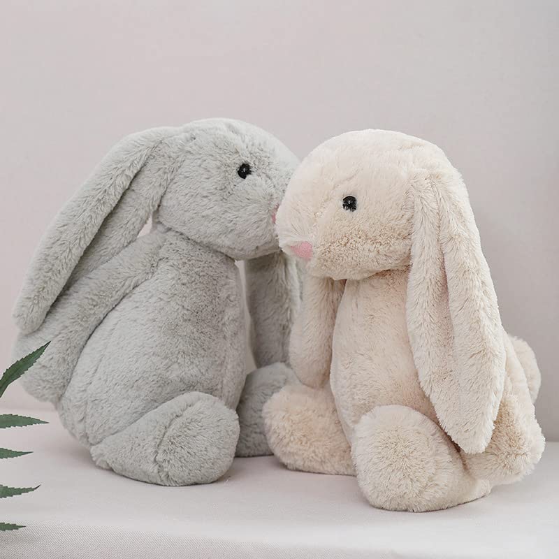 dapnha Beige Stuffed Bunny - Adorable Plush Companion for Cuddles & Playtime. Soft & Huggable with Lifelike Features. Ideal Gift for Kids (Beige 15.8")