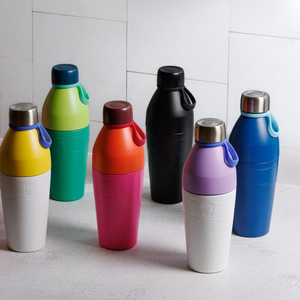 KeepCup Calenture Wasserflasche, wiederverwendbar, isoliert, Edelstahl, doppelte Öffnung mit auslaufsicherer Stahlkappe, 660 ml
