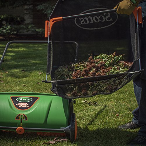 Scotts Outdoor Power Tools LSW70026S 26-Inch Push Lawn Sweeper, with 3.6 Bushel Rear Collection Bag