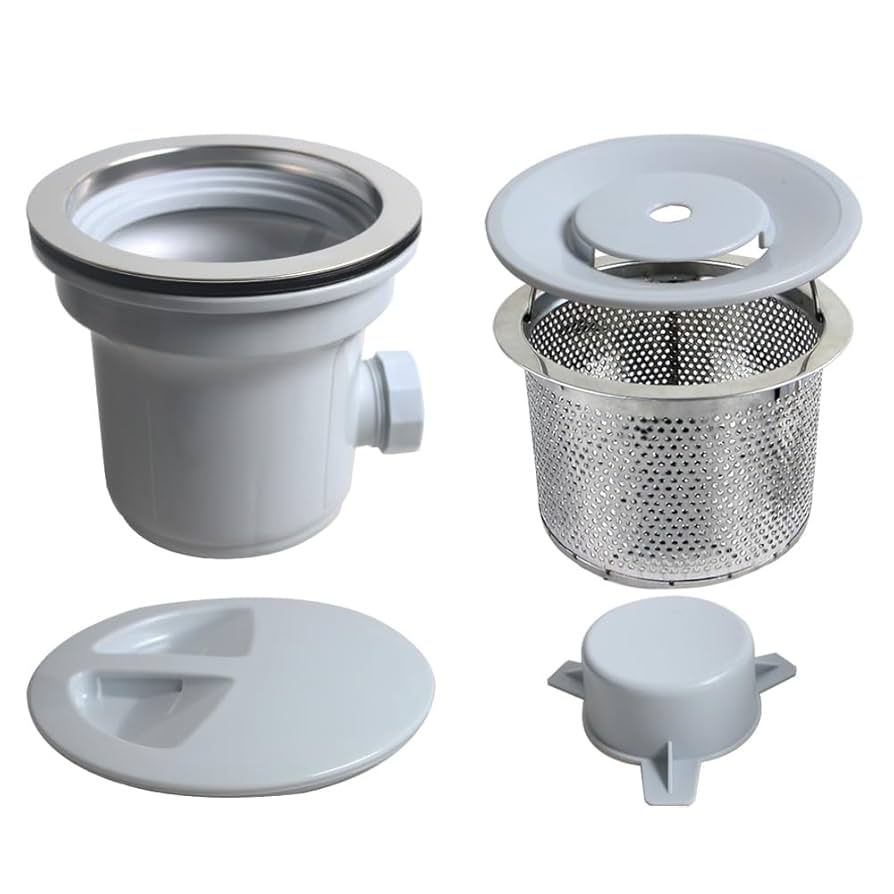 Amazon｜流し台トラップ 対応排水口径18センチ 食器の部品の