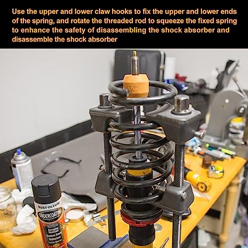 Segelpro 2Pcs Macpherson Strut Spring Compressor(300Mm), Compatible With 13/16" Socket 1/2" Drive To Install Remove Coil Springs Heavy Duty For Safe And Easy Compression #TOP5