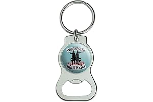 Supernatural Brothers Keychain with Bottle Cap Opener