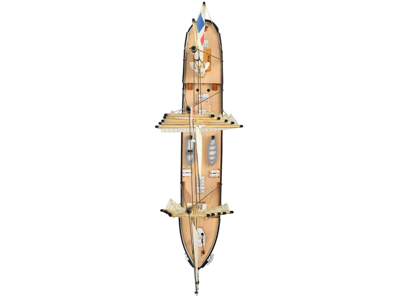 Artesanía Latina - Maquette de Bateau en Bois – Easy Kit Navire-École Français Belem - Modèle 17001, Échelle 1:160 - Modèles Réduits à Assembler - Niveau Débutant