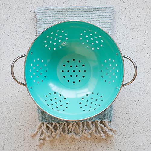 Now Designs Metal Colander, 3-Quart, Turquoise - - Image 3