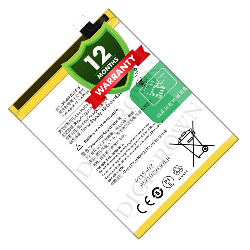 Image of Original BLP815 Battery Compatible for OnePlus Nord N10 5G - (4300mAh) - 1 Year Warranty DF7