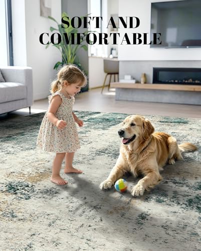 Washable Area Rug Living Room Rugs 8X10 - image 2