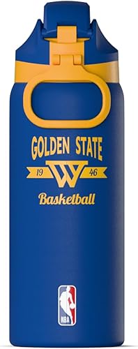 Miniatura 2 de Hydrapeak x Botella de agua con licencia oficial de la NBA Golden State Warriors de 32 onzas con tapa de chug, agua aislada de acero inoxidable