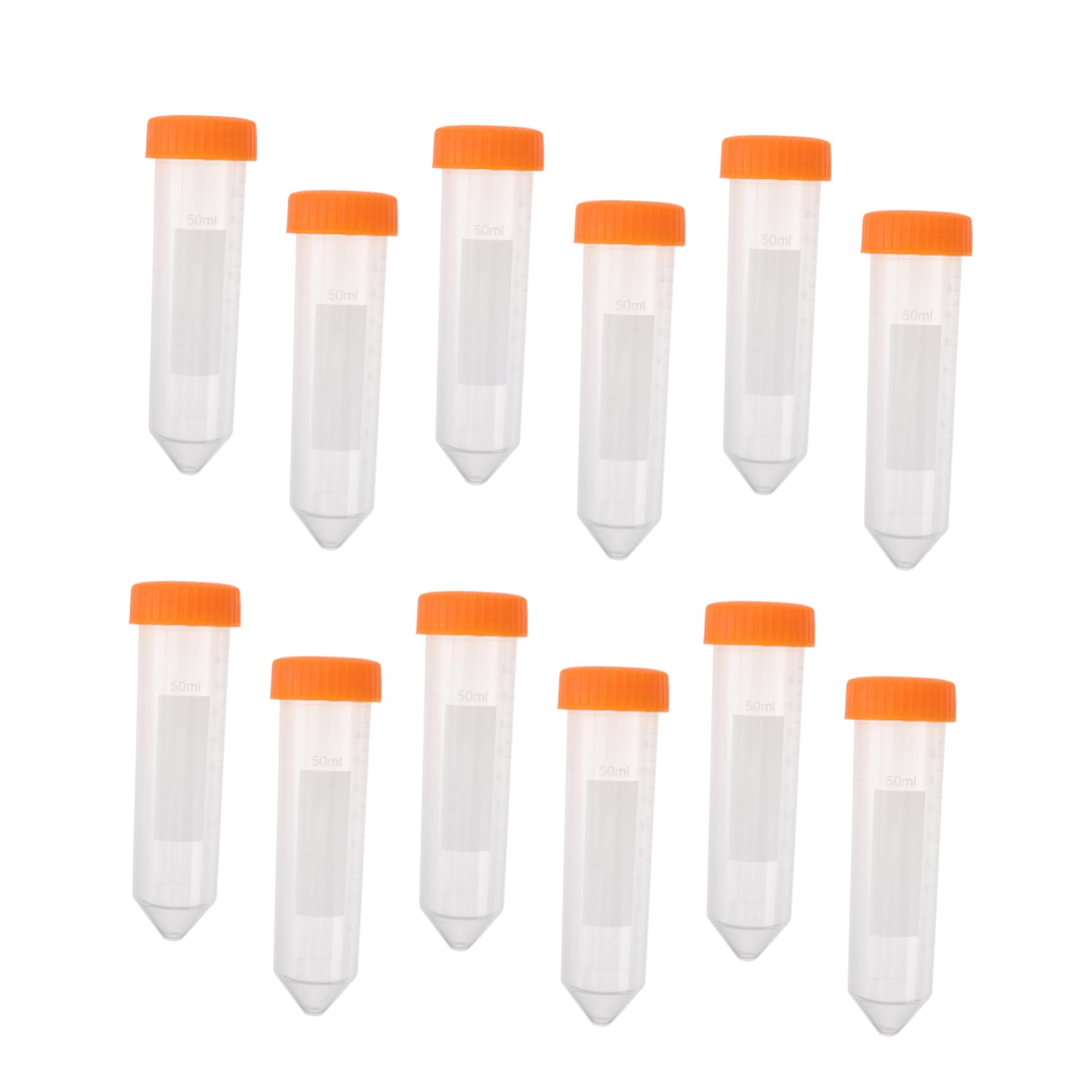 Anneome Provette da Centrifuga con Fondo Conico 50ml 50 Pezzi in Plastica