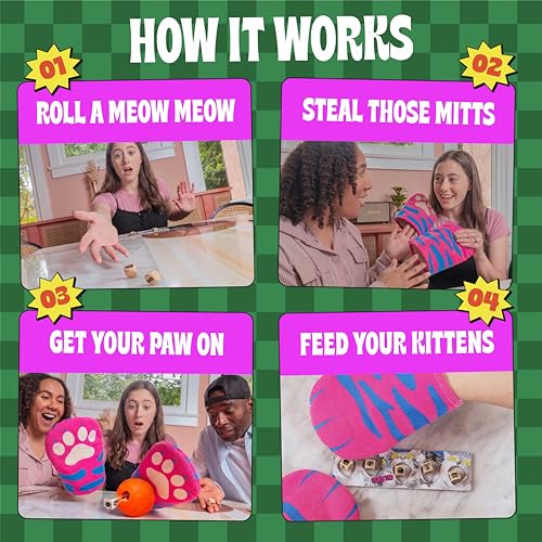 The Cat Mitt Game juego de mesa para 7+ años miniatura 3