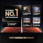 Hisense 100-Inch Class U8 Series Mini-LED ULED 4K UHD Google Smart TV (100U8K) - QLED, 480 Motion Rate, 144Hz Game Mode Pro, Dolby Vision IQ, HDMI 2.1, Alexa Compatibility, 2.1.2 Multi-Channel Audio - Image 2