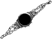 Vista 4 de Correa de eslabones de cadena de acero inoxidable compatible con Samsung Watch 3 de 1.772 in Galaxy Watch de 1.811 in Gear S3 Frontier Classic