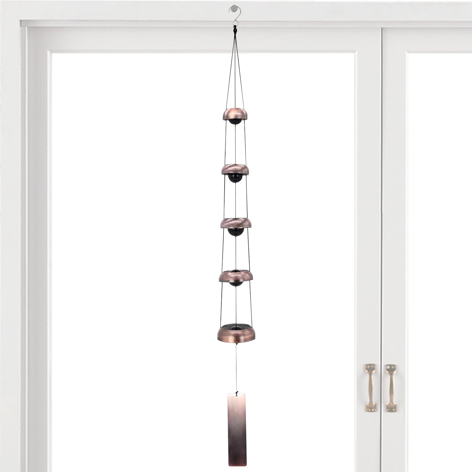 Carillon éolien en cuivre fait main, le cadeau idéal pour Noël et le jardin