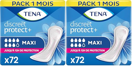 Compresas TENA Discreet Maxi x72 contra fugas y pérdidas de orina abundante