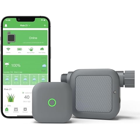 Netro Pixie Z1 Smart Hose Faucet Timer, Weather Aware, Compatible with Alexa (Pixie Z1 with Hub) Cover
