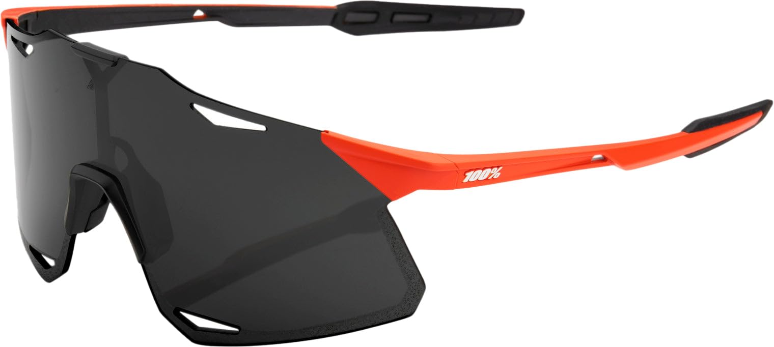 100% Hypercraft Sport Performance Sunglasses - Sport and Cycling Eyewear (Matte Oxyfire - Smoke lens)
