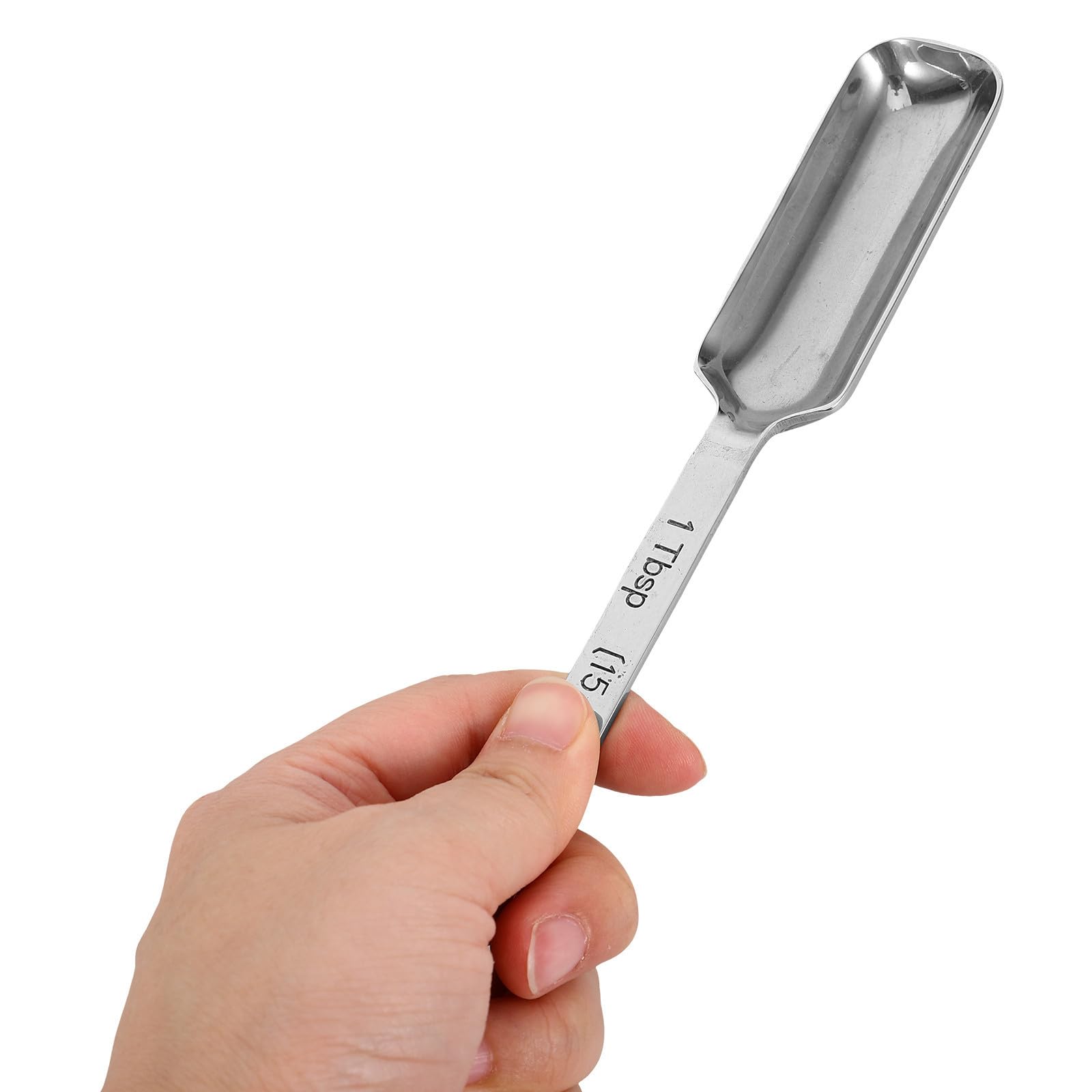 Happyyami Juego de Cucharas Medidoras Capacidad desde 0.63ml hasta 240ml de Acero Inoxidable 304 Diseño Apilable y Asas para Cocina y Repostería