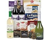 Lote 3: Cesta de Navidad Generosa con Sabores Ibéricos y Vinos Premium - Ibéricos a domicilio gourmet