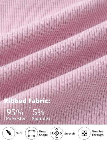 Image of Mebius Girl's 2 Piece Outfit Crop Tops Shorts Set Ribbed Knit Cropped Tank Tops Sleeveless Round Neck