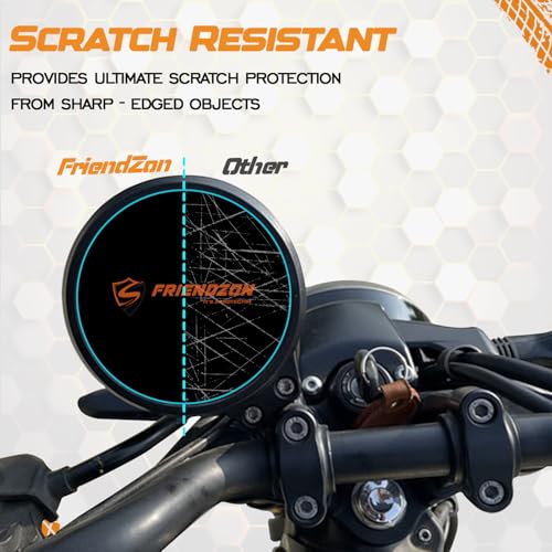 Image of 9H Unbreakable Speedometer Screen guard Protector For TVS Ronin bike Instrument Cluster Scratch Guard (Pack of 2)