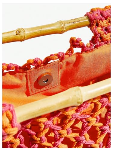 Image of Floerns Women's Straw Bag Handle Beach Clutch Purse Hobo Handbag