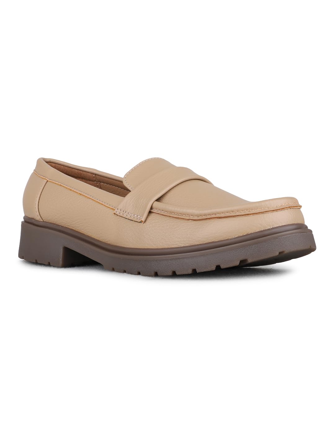 inc.5 Womens Beige Work Solid Round Toe Loafers-picture-16
