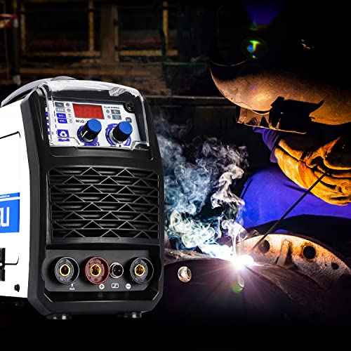 Soldador MIG ANDELI, 220V Dupla Voltagem, 120APM, Soldador MIG Fluxo MIG/Lift Tig/Stick Soldador mul