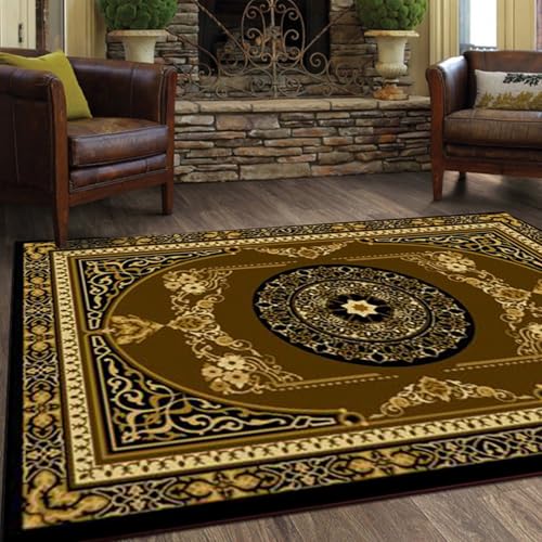 ラグ カーペット 140*200 北欧 ペルシャ柄 洗える モダン じゅうたん 花柄 おしゃれ ペルシャ アクセントラグ 滑り止め 掃除易い 吸水速乾 防臭 床暖房対応 エスニック 大きい オールシーズン適用 ベージュ ウォッシャブル 防音 おしゃれ