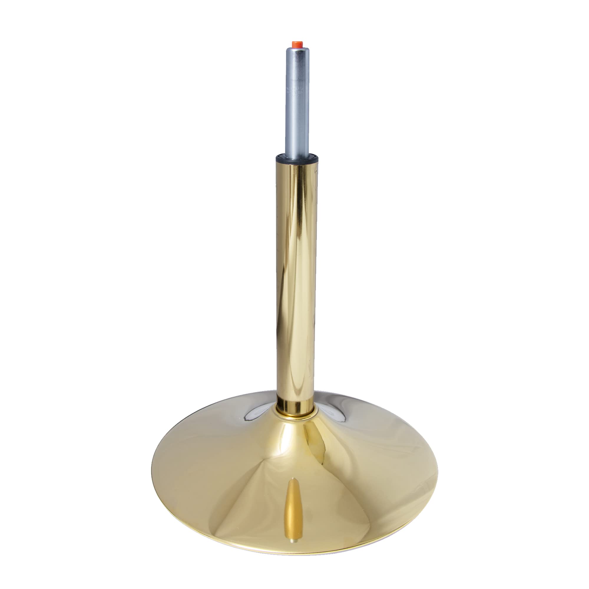 17.7" Modern Bar Stools Round Chair Swivel Base and 8.5" Gas Lift Cylinder Counter Backless Barstool Heavy Duty Replacement Parts -Brushed Gold