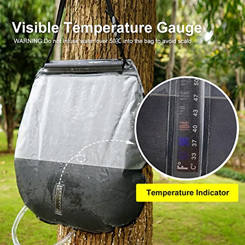 Ann Katy Pop Up Privacy Tent Camping Shower Tent Kit 2 Pcs, 5 Gallon Outdoor Solar Portable Shower Bag Waterproof .Instant Tent Sun Beach Easy Set Up&Foldable for Hiking,Fishing,Beach,Washing