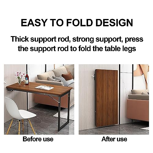 Bureau pour ordinateur portable et table pliante murale à structure flottante - 3