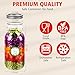UrSpeedtekLive 64 oz Wide Mouth Mason Jars with Lids and Bands, 3 Pack Half Gallon Canning Jars, Large Glass Jars for Pickling, Preserving, Meal Prep
