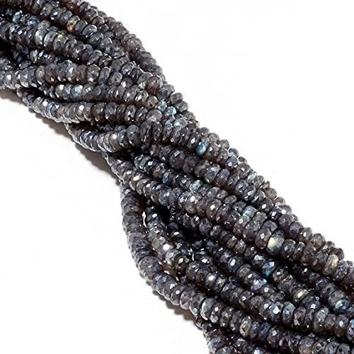 Perles labradorite de 7mm mystiques facettées pour création de bijoux uniques