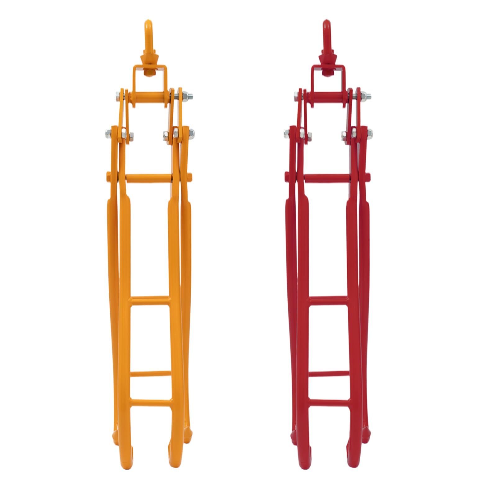 Pinza forestale per tronchi fino a 914 mm, forza di trazione 2T, pinza di sollevamento con 4 mandrini per camion, falegnameria, silvicoltura, edilizia, ecc. (rosso)