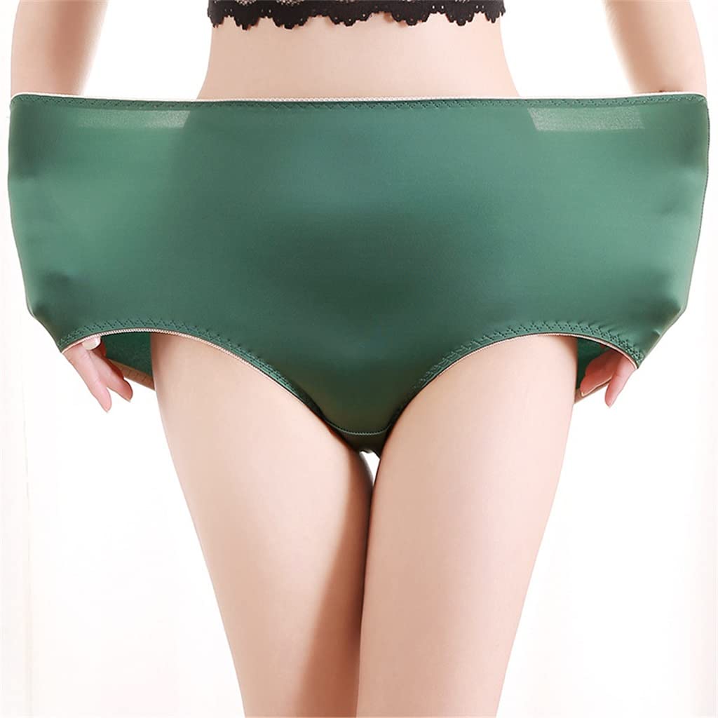 3er-Pack Nahtlose Höschen aus Satin, Übergröße, Dessous, Eisseide, ultradünne Sommerhöschen, Unterwäsche