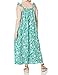 The Drop Women's @graceatwood Ruffle V-Neck Maxi Dress, Palm Print, M