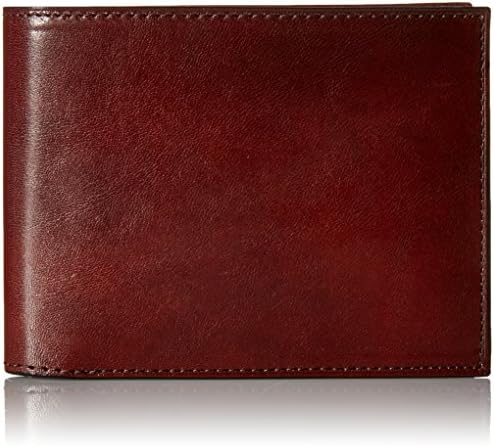 Bosca Men's Wallet, Old Leather Continental Bifold Wallet with I.D. Flap, Dark Brown