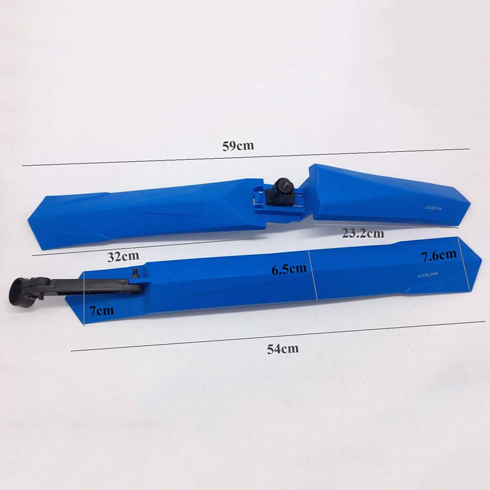 Garde-Boue de vélo, Garde-Boue de vélo électrique, Garde-Boue Universel pour vélo de Montagne, pièces de vélo de Route, Garde-Boue Avant et arrière (Bleu)