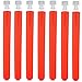 16x150mm Test Tubes and Caps, Polystyrene, Round BTM, 20ml Vol, Neon Red, Karter Scientific 400G2 (Pack of 100)
