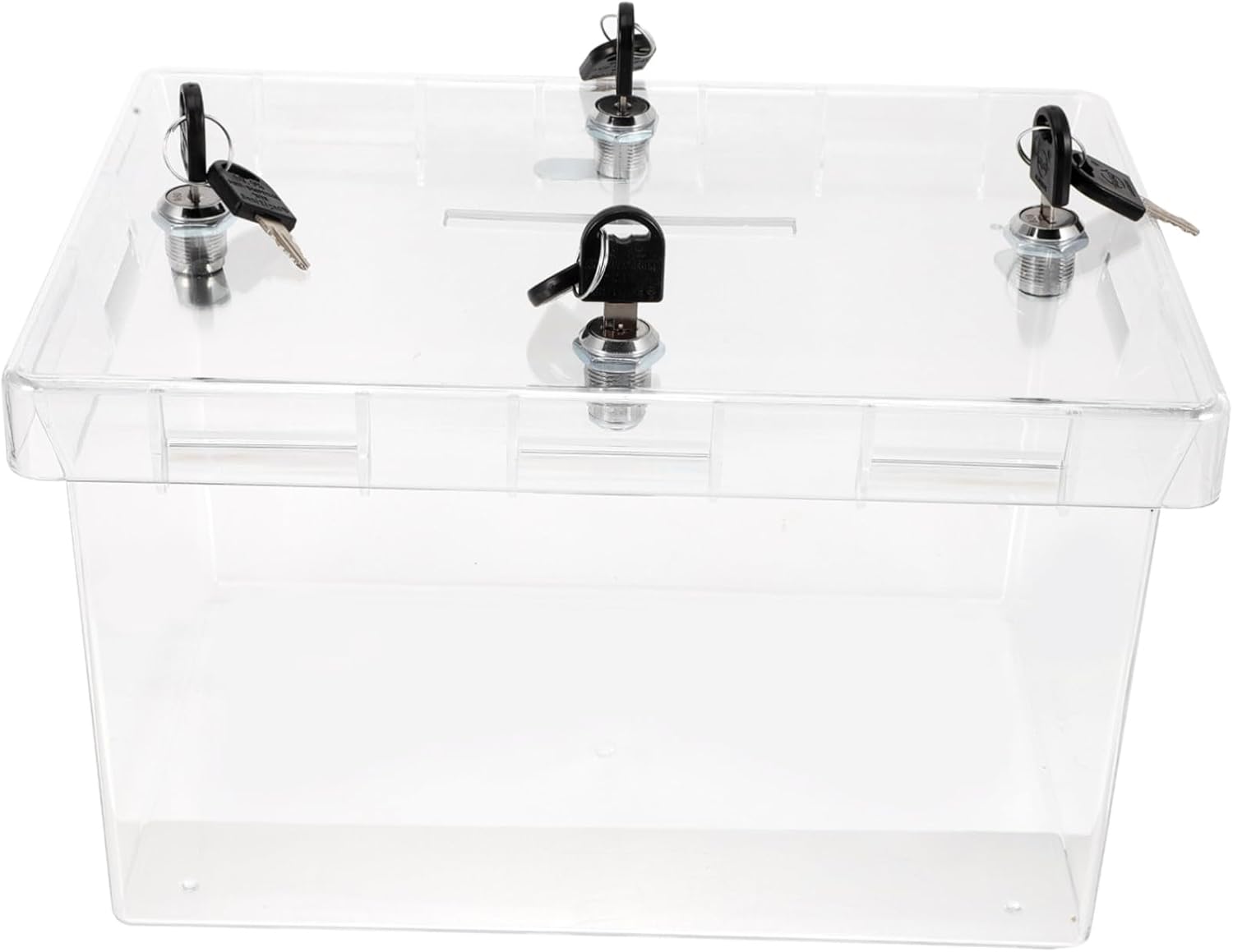 Acrylic Clear Locking Box for Wedding Shoes Transparent Card Box with Key for Shoe Sturdy Storage for Events Parties for Weddings and Anniversaries