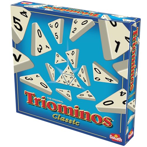 Goliath - Triominos Classic - Beliebtes Brettspiel bei Jung und Alt ab 6 Jahren - Familienspaß und Gesellschaftsspiel für 2-4 Spieler - Mit Taktik und Strategie für Kinder und Erwachsene