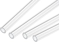 Vista 36 de MECCANIXITY Tubo Redondo Rígido Transparente de Acrílico 6mm (1/4") ID 8mm (5/16") OD 356mm para Lámparas y Linternas, Sistema de Refrigeración por