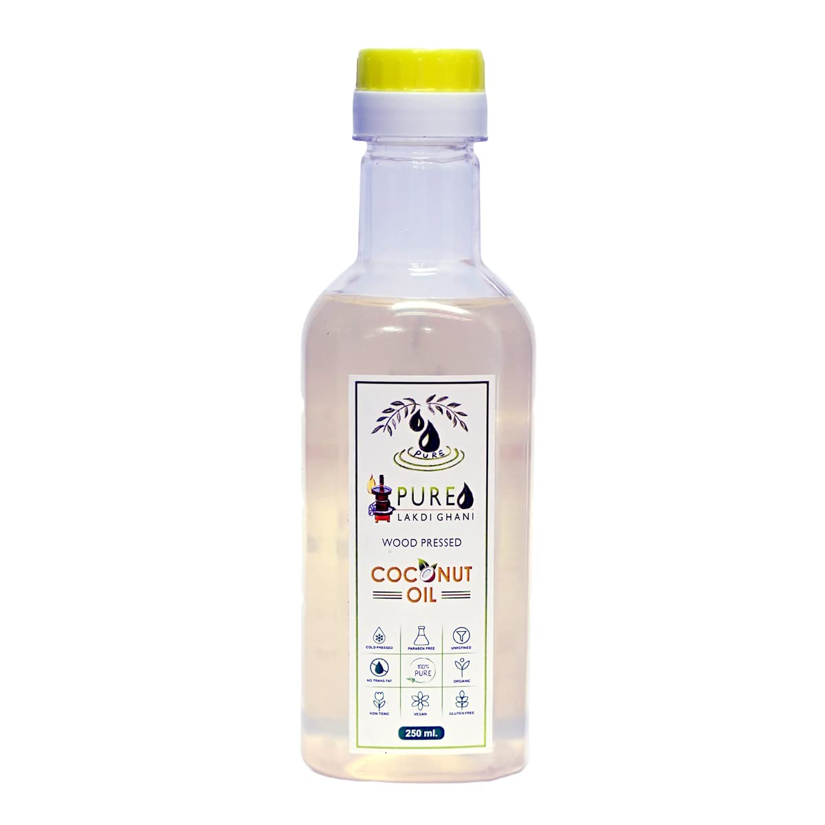Pure Lakdi Ghani Pure Lakdi Ghaani - Virgin Coconut Oil (From Coconut Milk) | For Hair, Skin & Baby Massage | Cold Pressed,100% Pure & Natural (250Ml) (B0C1942RPC) Amazon Price History, Amazon Price Tracker
