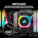 CORSAIR iCUE LINK H115i RGB Chłodzenie Procesora Cieczą - 280 mm AIO - Wentylatory QX140 RGB - Pasuje do Intel® LGA 1700, AMD® AM5 - W Zestawie Koncentrator Systemowy iCUE LINK - Czarny