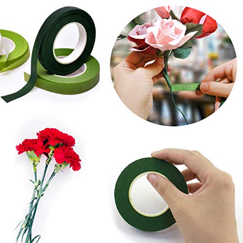 image for 4 PCS Green Floral Tapes 1/2