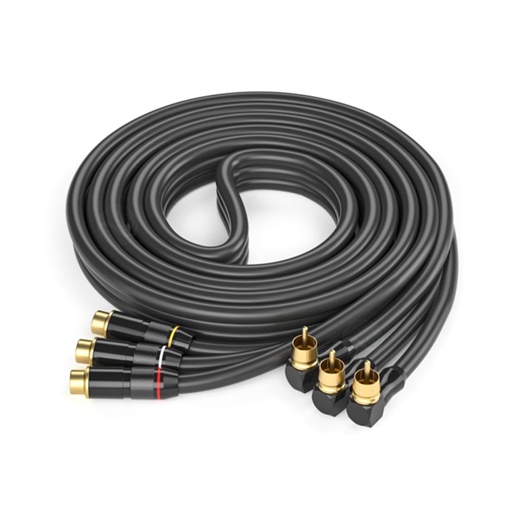 Cable de vídeo macho hembra de calidad para sistemas de sonido de TV, resistente a roturas
