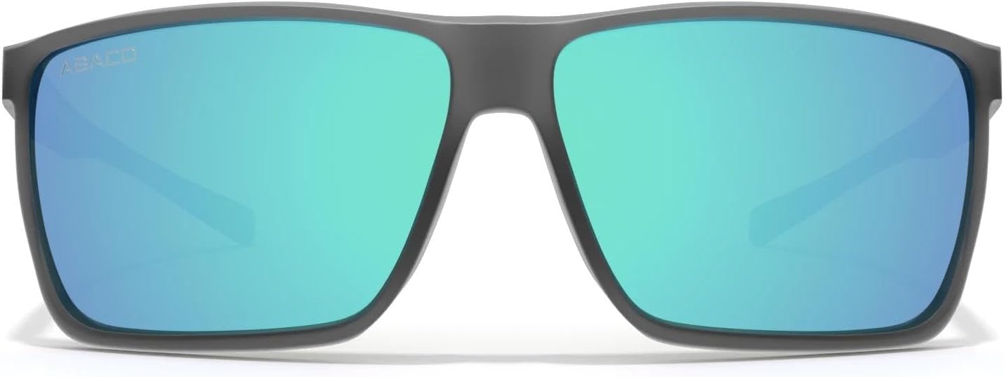 Abaco Crash Boat Polarized Sunglasses - Matte Grey/Ocean Mirror