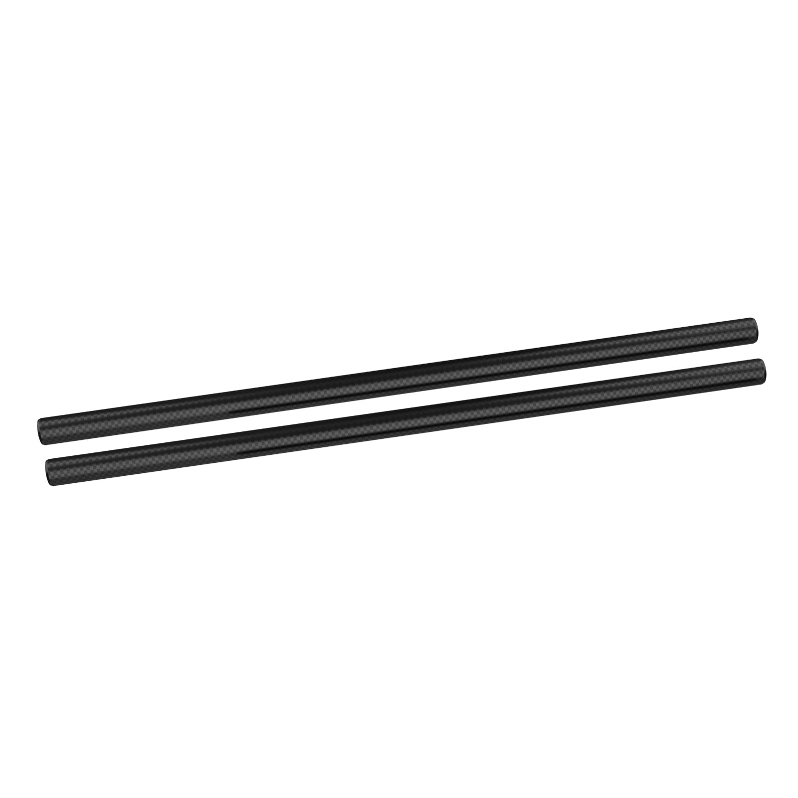 Nitze 15mm Carbon Fiber Rods, Stange 40 cm Länge, 15mm Kamera Kohlefaser Stange mit M11 Innengewinde für 15 mm Schulterstützsystem, Matte Box, Kamera DSLR Schulter Rig (2 Stück) - RCF15-400
