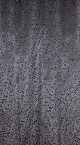 Image of Window Curtain 5 Feet Long for Living Room - Window Curtain Set of 1 Pcs Panel, Velvet Curtain Blackout & Stylish Parda for Home Decor & Office Grey Colour