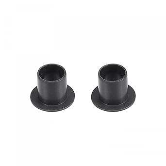 uxcell Flanged Sleeve Bearings 6mm Bore 7mm OD 8mm Length POM Wrapped Oilless Bushings Black 2pcs