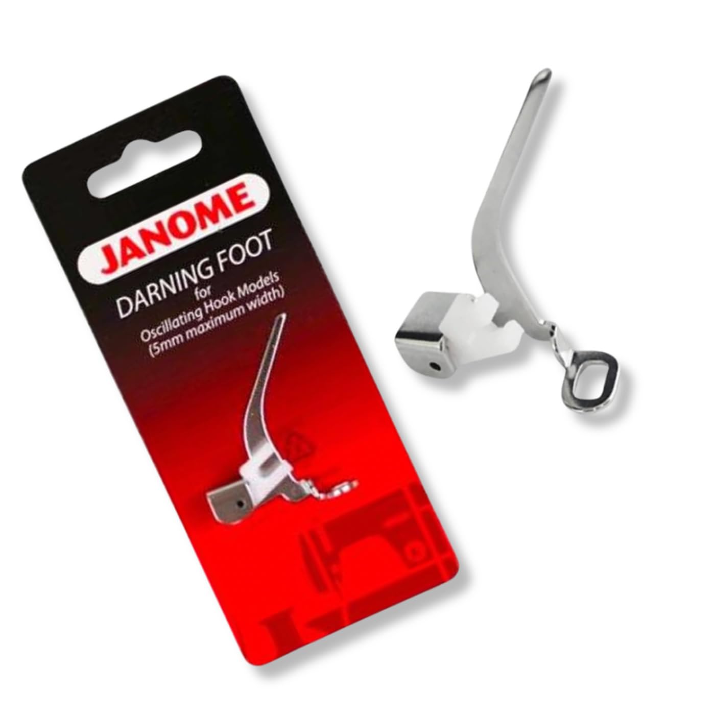 Janome See Photo Darning Foot For Oscillating Hook Models (5Mm Maximum Width)
